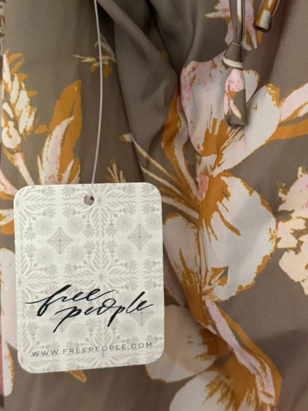 Free People Floral Satin Cowl Neck Maxi Dress Women's